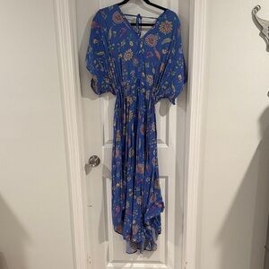 GAP Blue Floral Maxi Dress